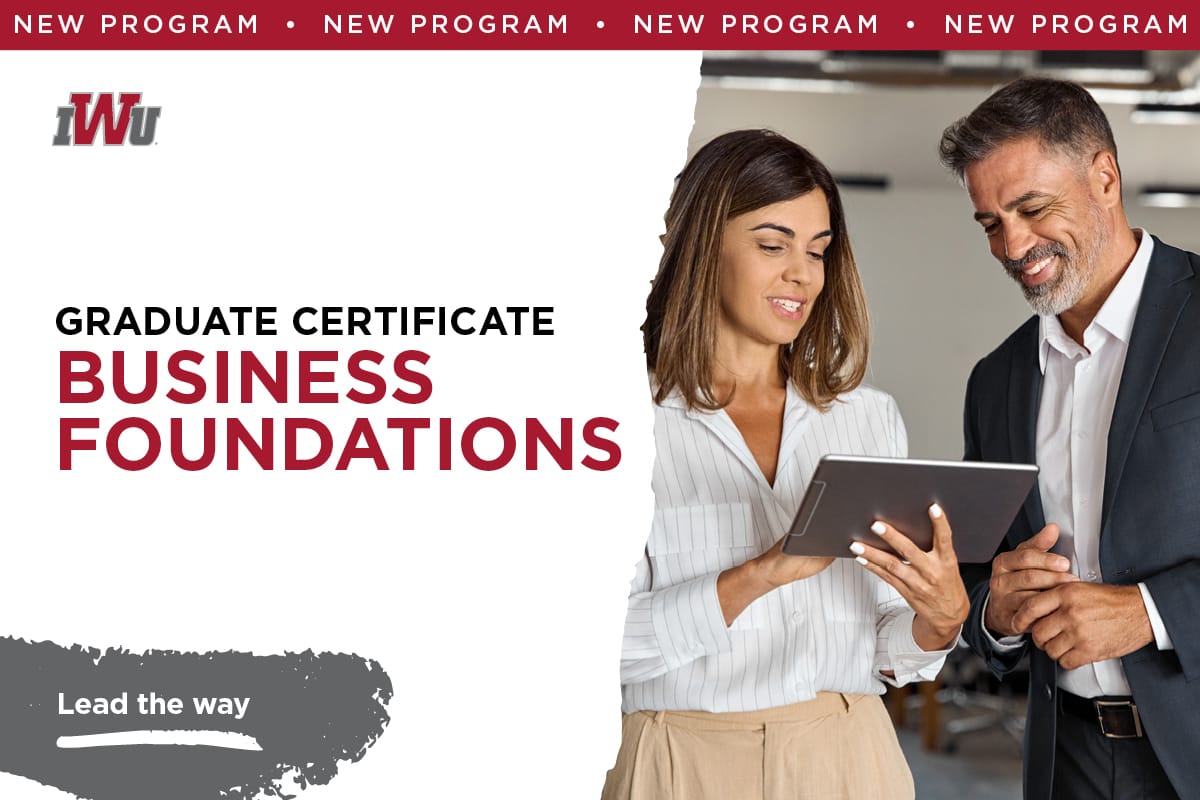 IWU Launches Graduate Certificate in Business Foundations